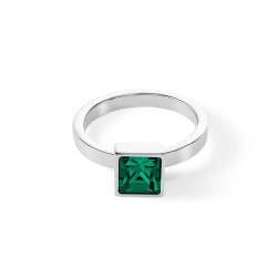 Coeur de lion кольцо dark green-silver 18 мм la_0500_40-0548_56