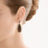 Серьги из золота с бриллиантом и корундом (Арт.me32893-br-ts-yg_dn_cr_tv_yg)