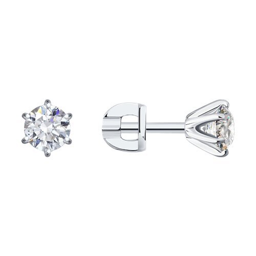 Серьги из белого золота с бриллиантами (Арт.9020051-47)