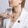 Серьги серебряные с раухтопазом «Золотой Вихрь» Соколов (арт.92021579)