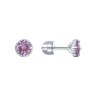 Серьги из серебра с аметистами (Арт.92022388)
