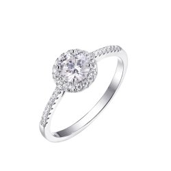 Кольцо из серебра с фианитом (Арт.cz-r00926-x-w-w-x-w)