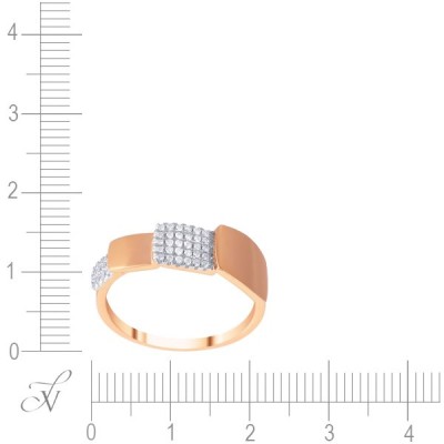 Кольцо золото с бриллиантами «Розовый Шарм» JVG (арт.PY11687-3003_KO_PINK)
