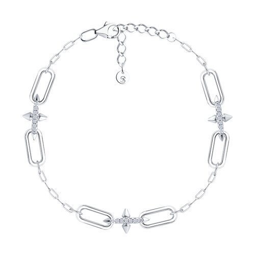 Браслет SOKOLOV «Серебряные грани с фианитами» (арт. 94051591)