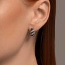 Серьги из белого золота с бриллиантами и сапфирами (Арт.2021200-3)