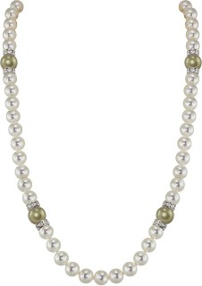 Ожерелье с жемчугом и куб. цирконием «Romantic 1S» Rivoli (арт.102L-SR5-1-45)