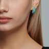 Серьги из серебра с эмалью (Арт.94026175)