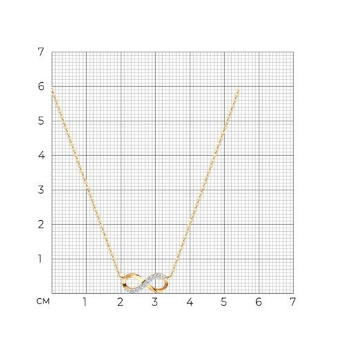 Колье из золота с фианитами (Арт.51-170-01205-1)