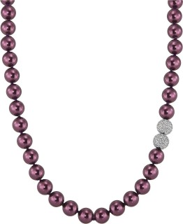 Ожерелье серебро, жемчуг и куб. цирконий «Pearl Kiss» Rivoli (арт.5L-SK-18)