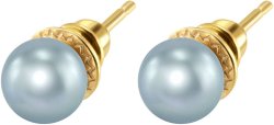 Серьги из серебра с жемчугом (Арт.aas-13-8-27-g)