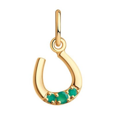 Подвеска золотая пробы 585 с агатом (Арт.51-330-01340-2)