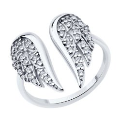 Кольцо из серебра с фианитами (Арт.94014139)