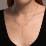 Колье из серебра с фианитами (Арт.94071013)