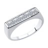 Кольцо из серебра с фианитами (Арт.94013103)