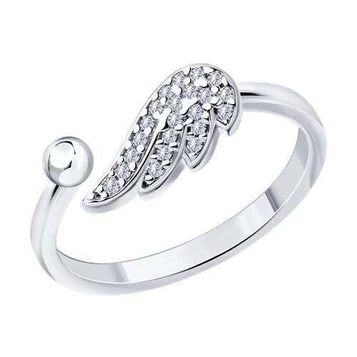 Кольцо из серебра с фианитами (Арт.94013724)