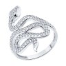 Кольцо из серебра с фианитами (Арт.94013822)