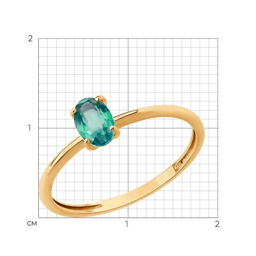 Кольцо SOKOLOV «Небесный топаз» из золота 585 (арт. 717238)