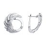Серьги из серебра с фианитами (Арт.94025088)