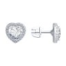 Серьги из серебра с фианитами (Арт.94025764)