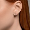 Серьги из золота с эмалью (Арт.0200264)