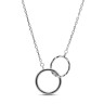 Ожерелье серебро без вставок «Два Кольца Единства» MyJewels (арт.0512)