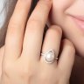 Серебряное кольцо с жемчугом культ. и фианитом TEOSA PRLJR00572-W