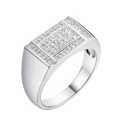 Кольцо из серебра с фианитом (Арт.mp-r02940-x-w-x-x-w)