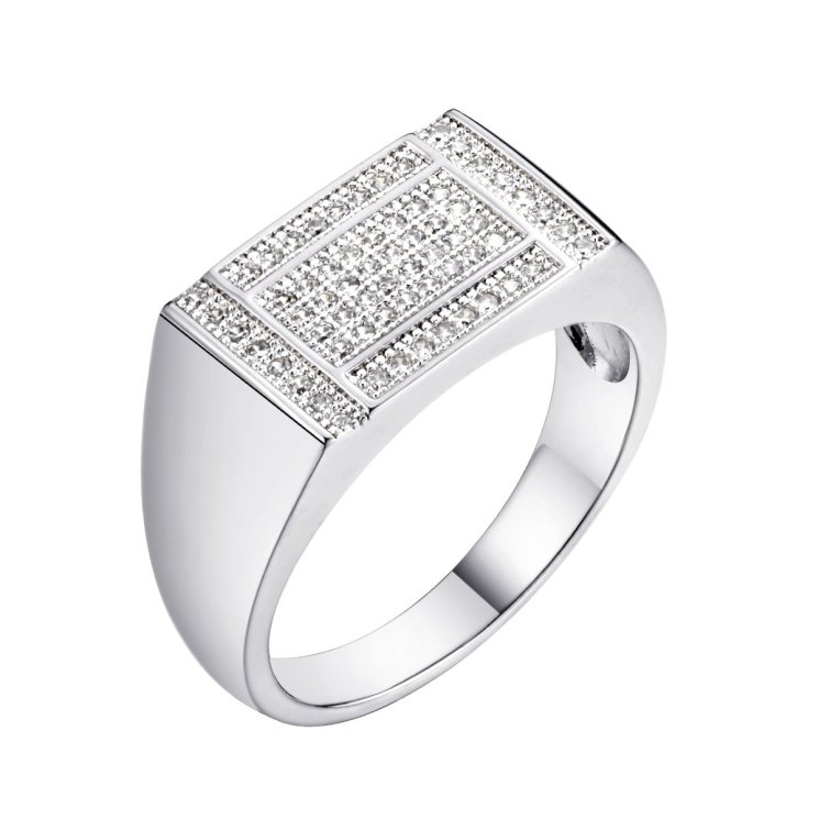 Кольцо из серебра с фианитом (Арт.mp-r02940-x-w-x-x-w)