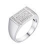 Кольцо серебряное с фианитами «Статусный Акцент» Fresh Jewelry (арт.MP-R02940-X-W-X-X-W)