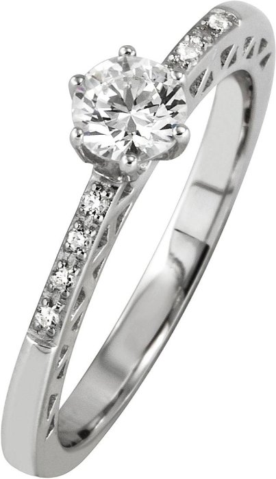 Кольцо из серебра с куб. цирконием (Арт.41_70132)