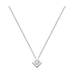 Колье из серебра с фианитом (Арт.94070056)