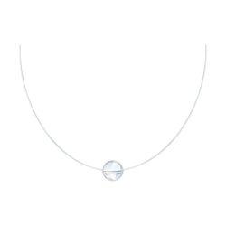 Колье из серебра с кристаллом (Арт.94070424)