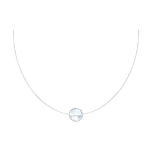 Колье из серебра с кристаллом (Арт.94070424)