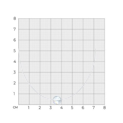 Колье из серебра с кристаллом (Арт.94070424)