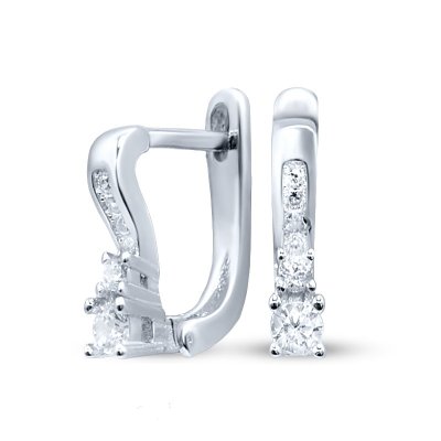 Серьги серебряные с кубическим цирконием «Крылья света» MyJewels (арт.2211)