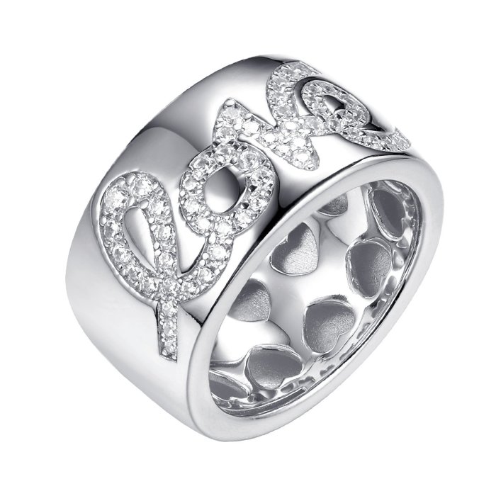 Кольцо из серебра с фианитом (Арт.sl-r02988-x-w-x-x-w)