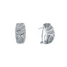 Серьги из белого золота с бриллиантами «Ледяной орнамент» My Jewels (арт.E22461C_WG)