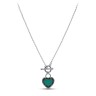 Ожерелье серебро с эмалью «Сердце Свободы» Myjewels (арт.2511)