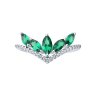 Кольцо из серебра с ситаллами и фианитами (Арт.94-310-02173-4)