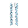 Серьги из серебра с ситаллами и фианитами (Арт.94-321-02173-1)
