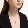 Подвеска из золочёного серебра с бриллиантом (Арт.87030026)