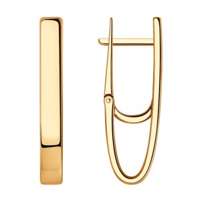 Серьги из золоченого серебра (Арт.93-120-00645-1)