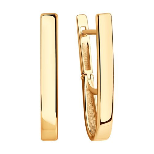 Серьги из золоченого серебра (Арт.93-120-00645-1)