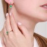 Серьги из золота с бриллиантами и изумрудами (Арт.3020433)