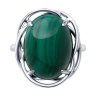 Кольцо из серебра с малахитом (Арт.94-310-00912-2)
