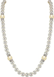 Ожерелье серебряное с жемчугом и куб. цирконием «Romantic Grace» Rivoli (арт.102L-SR5-1-6)