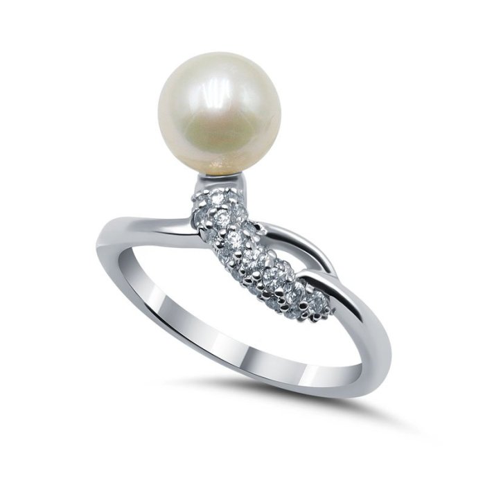 Кольцо Серебряные крылья (Арт.21ar0970za-148_zhemchugkult_kubcirkonii)