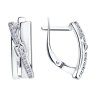 Серьги из серебра с фианитами (Арт.94-120-00802-1)