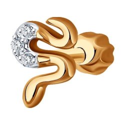 Серьга из золота с бриллиантами (Арт.1170024)