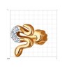 Серьга из золота с бриллиантами (Арт.1170024)